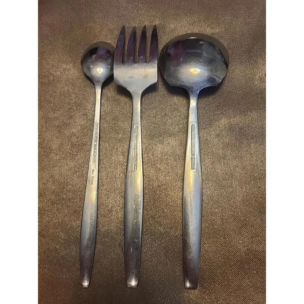 Vintage 3pc Lot Of Hull Wilson Silverware